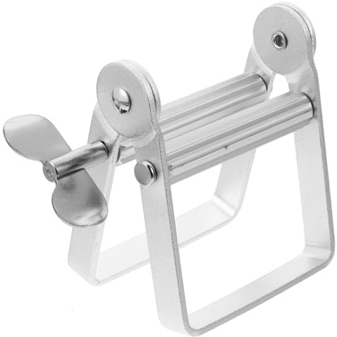 WATIIFUFU Metall Tubenquetscher Aluminiumlegierung Großes Volumen Praktisches Haarfärbemittel Entferner Salon Spender Werkzeug Silber Robust Langlebig Einfach zu Bedienen