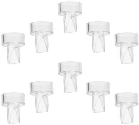 LAPYAPPE de Valves à Bec de Canard Design Anti-reflux en Silicone Solide 10 Pièces sans Bavure Accessoires pour Pompe à Lait Manuel, pour Allaitement