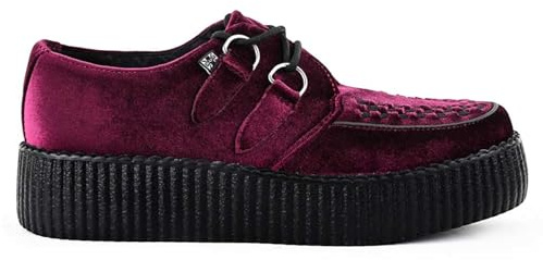 TUK skor unisex Viva High Creepers – läder plattform snörning gotiska skor