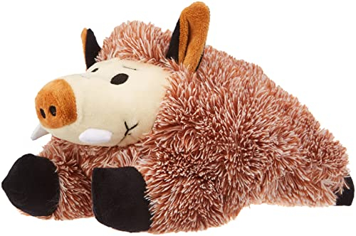 Kerbl Wildschwein (L x B x H 25 x 15 x 10 cm, für Hunde, mit Squeaker, aus weichem Softplüsch) 82331