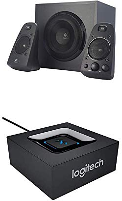 Logitech Adattatore Audio, Bluetooth, Nero + Logitech Z-623 Altoparlanti 2.1, 200 Watt, Nero
