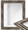 WANDStyle Kleiner Spiegel Silber, Barock Spiegel, Kleiner Wandspiegel Vintage 40x50 cm, Hängespiegel klein, Badspiegel Holz, Flurspiegel Wand, Standspiegel, Mirror H550 - Made in Germany