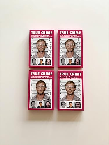 True Crime Quartett - 32 der berühmt-berüchtigtsten Serienmörder der Welt als Kartenspiel | True Crime Spiel | Geschenke für True Cime Fans | 2. überarbeitete Auflage 2025