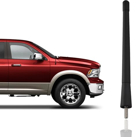 Antenna Mast for Dodge RAM (2009-2026) - Black 6.5 Inch Highly Durable Premium Truck Antenna Mast - Car Wash-Proof HD Radio Antenna Replacement for FM AM - Accessories for Dodge RAM for Men & Women