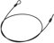 Candado de Seguridad Doble para Portátil, Cable de Bloqueo de Seguridad de Acero Inoxidable deDoble Bucle para Bicicleta,Cable de Bucle de Bloqueo de Scooter de Bicicleta(Negro)