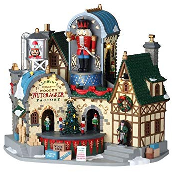 Lemax Christmas Village Ludwigs Wooden Nutcracker Factory With 4.5V Adaptor - 95463