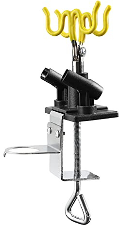 SAGUD Supporto per aerografo Supporto a Morsetto Kit Stazione per aerografo Ruota a 360° Contiene Fino a 4 Pistole per aerografo