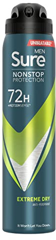 Sure Men Nonstop Protection Extreme Dry Anti-Perspirant Aerosol 250 ml