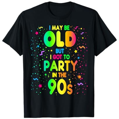 90er-Jahre-Design für Damen, Rave-Outfit und 1990er-Jahre-Kostüm T-Shirt