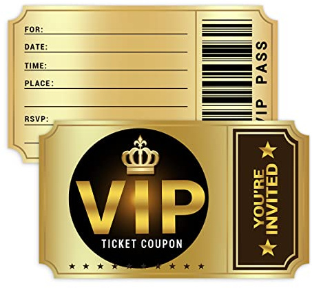 wuguimeii Birthday Party Invitations with Envelopes Movie VIP Party Invitations, Kids Birthday Invites, Theme Parties Decorations, 20 Double-Sided Design