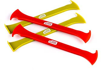 The Wrap Institute – Axe Vinyl Wrap/PPF Tool – Double hache rouge et simple hache verte Combo (lot de 4)