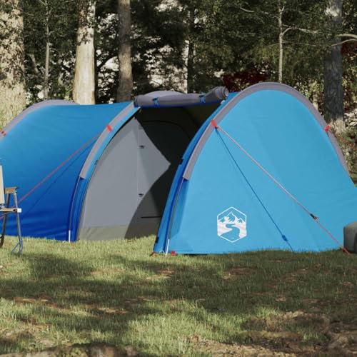 Tino Tech Tienda de campaña tipo túnel para 4 personas, resistente al viento, tienda de campaña familiar, grande, para festivales, para familia, trekking, 405 x 170 x 106 cm, poliéster y polietileno