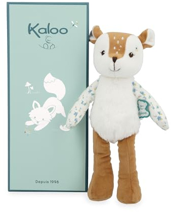 KALOO Fripons Nathan Procione Pantin Peluche per Neonati Nascita Ideale Marrone 25cm Dalla Nascita K205003, Nathan Il Cerbiatto