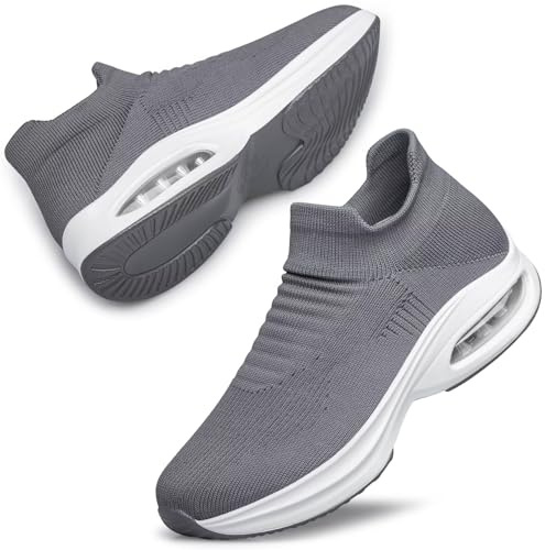 ADQ Zapatillas Deportivas Mujer Zapatillas Casual para Mujer Slip On Sneakers con Air Cushion Support sin Cordones 38 EU