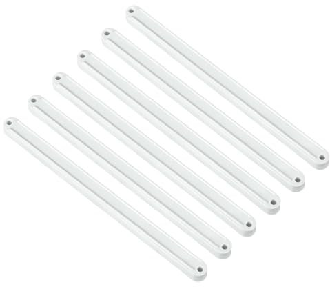 QUARKZMAN Guide Scorrevoli per Cassetti, 6pz 235mm - Guide Scorrevoli in Plastica Guide Montate Lati Scanalature per Cassetti Armadi Tavolini Notte Comodini(Bianco)