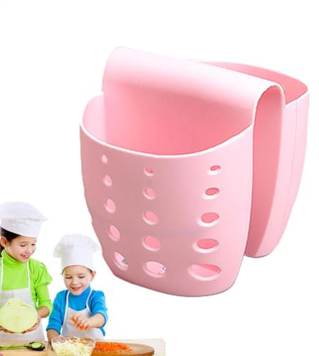 Basin De Rinçage, Panier De Vidange Pour Évier De Cuisine, Panier De Sortie De L'organisateur Éponge Avec Trous De Drainage Tamis De Drainage Pour L'évier, Panier De Lot De Nourriture Pour Séchage, Ca