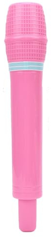 ciciglow Jouet de Microphone pour Enfants, Faux Accessoires de Microphone, Accessoire de en Plastique pour Cosplay, Cadeaux de Fête d'anniversaire, Jeu de Costumes (Pink)