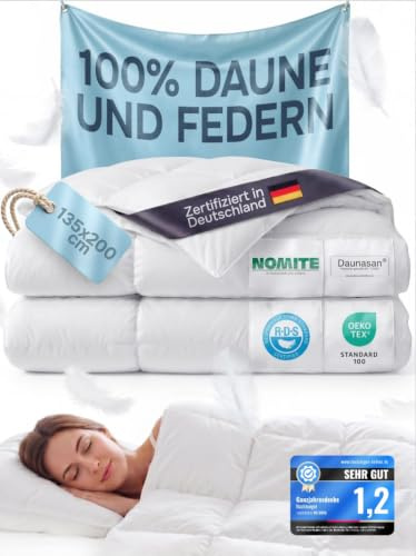 Nachtengel Daunendecke 135x200 Ganzjahresdecke Bettdecke Duvet