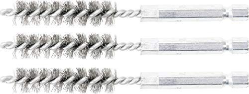 BGS 3078-11-S | Stahlbürste | 3-tlg. | 11 mm | Antrieb Außensechskant 6,3 mm (1/4) | Loch-Drahtbürsten | für BGS 3078