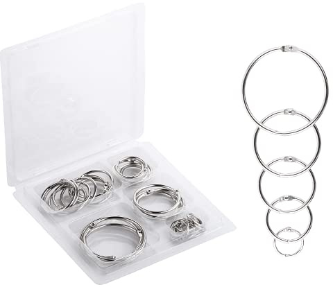 Mr. Pen Binder Rings, Loose Leaf 36pc, Assorted Sizes, Back to School