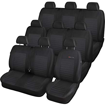 Mossa - Maßgeschneiderte Sitzbezüge Auto kompatibel mit Renault Trafic II Van (2001-2014) - Autositzbezüge Schonbezüge für Autositze - E4 1