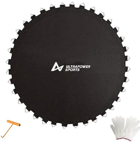 Trampolin Sprungtuch Ø 366 cm Sprungtuch Trampolin Ø 366 cm Sprungmatte Trampolinzubehör Ersatz 72 Ösen 8-Fach Vernäht UV-beständig 13,5-14,5 cm Feder Sprungmatte Ersatz Garten Sprungmatte Ersatzteil