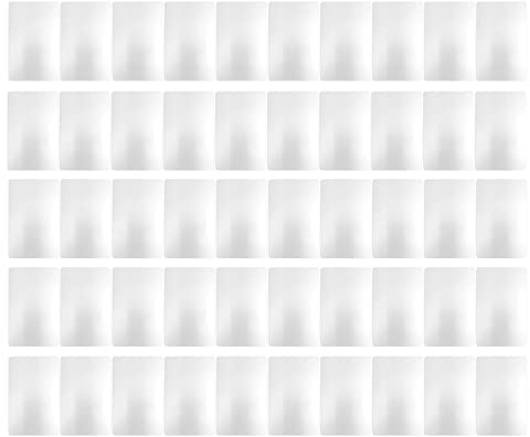 Visitkort i Aluminium Blanks Metallvisitkort, Rostsäkra Aluminium Visitkort i Blank Metall för Det Första Mötet (Pärlvit)
