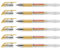 EDDING – Juego de 6 patines de tinta gel Grip 2185 oro punta 0,7 mm