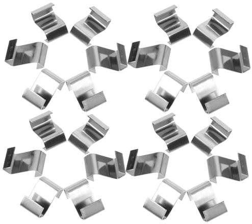 OATIPHO 25 Stk Blinkendes Zubehör Gewächshaus-drahtklemmen Gewächshausklammern -clips Gewächshausplatte Gewächshaus Verglaste Klemmen Clips Für Gartennetze Rostfreier Stahl