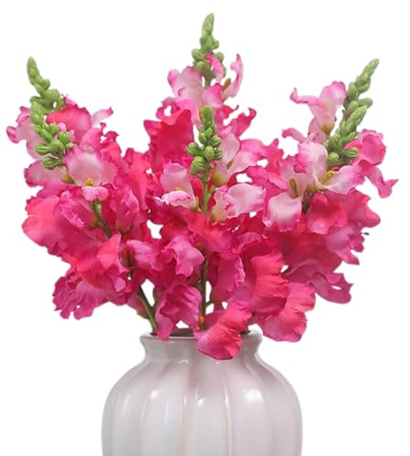 Mokylor 6st Konstgjorda Hyacintblommor, 16 Tum Lång Stjälksimulering Falska Hyacintblommor Buketter, Konstgjorda Snapdragon-grenar för Hembröllopsbord Mittdekor (C)