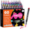 Tongfushop 60 Colores Rotuladores Acrilicos, Marcadores Acrilicos Punta Pincel, Rotuladores de Pintura Acrílica para Adultos, Acrylic Markers para Pintar, Roca, Cristal, Cerámica, Plastico, Tela Metal