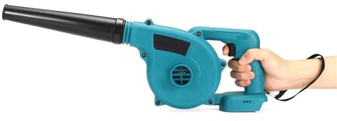 Soplador de Hojas Inalámbrico Herramienta eléctrica inalámbrica de Aire del Ventilador eléctrico y aspiración portátil Hoja Ordenador colector Polvo Limpiador