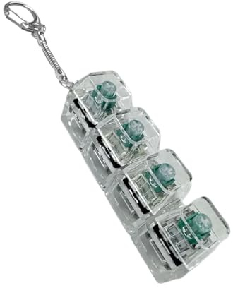 UYRVAPE Jouet Fidget Clavier pour Adultes, Anti Stress Jouet, Porte Clé Fidget Clavier Fidget Clicker Drôle Jouet Fidget Bouton pour Décompression Décoration, Vert