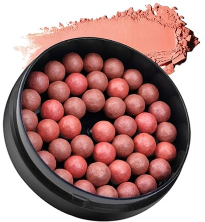 Bola De Rubor, Brillo Radiante Natural, 1 Pieza, Color Ligero Para Mejillas, Bola De Tinte, Fórmula Ligera De Larga Duración, Para Maquillaje Diario, Viajes, Mujeres, Niñas
