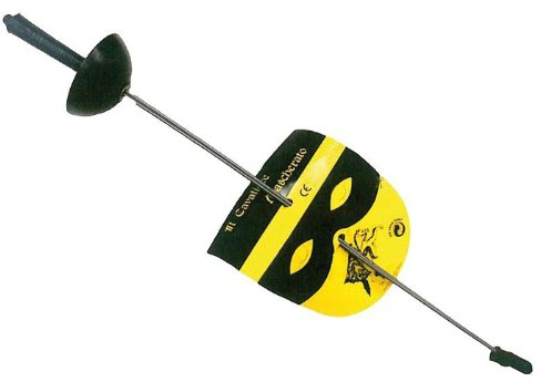 Party Discount Florett Schwarzer Reiter, aus Kunststoff