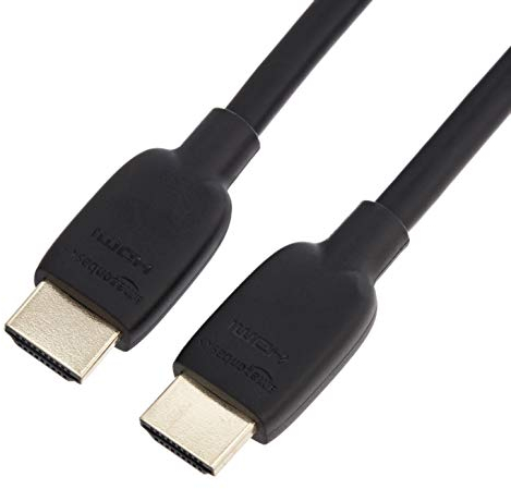 Amazon Basics HDMI-Kabel, 48 Gbit/s, zertifiziert, Ultra-High-Speed, 8K bei 60 Hz, 4K bei 120 Hz, vergoldete Stecker, Ethernet-fähig, 1.8 m, Schwarz
