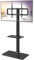 Universal Floor TV Stand with Mount 80 Degree Swivel Height Adjustable and Space Saving Design for Most 27 to 65 inch LCD, LED OLED TVs, 2 Shelves Perfect for Corner & Bedroom HT2002B