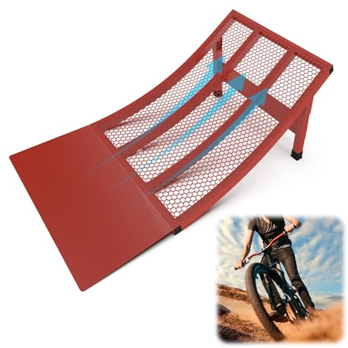 DOLEMODUO Jump Ramp for BMX, Skateboard/Bike/Skate/RC/Jump Ramp, Designed for Both BMX Bikes and Remote-Controlled Vehicles