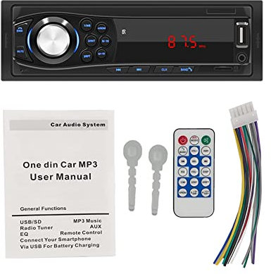 Loufy Autoradio Audio Automotivo Bluetooth avec Carte USB TF Radio FM Lecteur MP3 Type de PC: 12PIN -1028