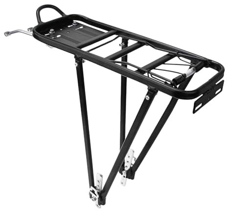 Gkumgwo Rear Cycling Rack | Sturdy Pannier Rack, Adjustable Cargo Carrier for Cycling Travel - 77lbs Load Capacity