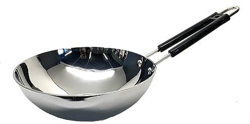 Buckingham Premium Stainless Steel Sauté Pan for Professional Cooking and Home Use 21.5 cm