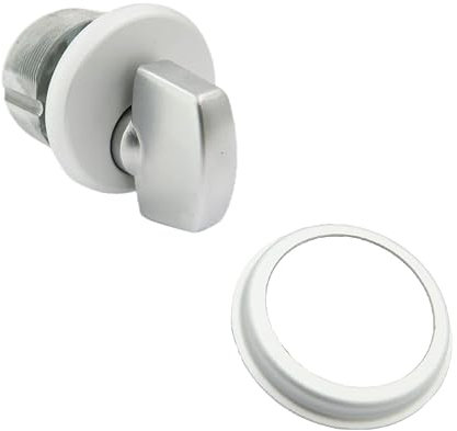 elox Storefront Zinc Mortise Knob Cylinders for Adams Rite Commercial Storefront Door Lock Single Packed in Aluminum Finish