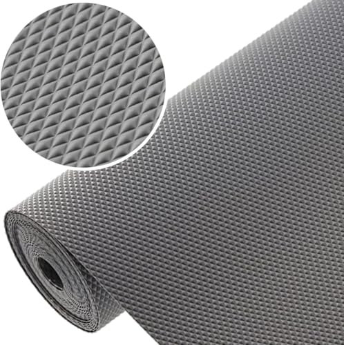 GTV - 1 Rolle 48cm x 200cm Antirutschmatte Schubladenmatte Küchenschrankmatte Einlegematte Rutschhemmende Noppenmatte Kunststoff Schubladeneinlage Kühlschrank matten