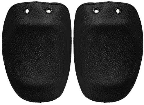 Chewtoyo Heat-Resistant Leather Welding Boot Covers, Spark Guard Safety Spats with Abs Shell, Black Cowhide Foot Protection for Welders