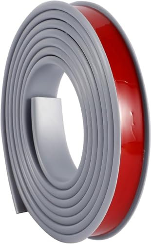 BULINO Striscia Protettiva for Bordi, Protezione for Bordi for mobili, Grigio, 20 m, Bordatura a Forma di U, Protezioni for Angoli e Bordi for mobili, 1,8 cm(1.8cm)