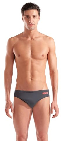 ARENA Team Solid Brief Costume da Bagno da Uomo, Elasticizzato da Spiaggia e Piscina Slip, Costume Uomo Maxfit Eco Fabric Resistente a Cloro e Sale, Protezione UV UPF 50+ e Fodera Anteriore