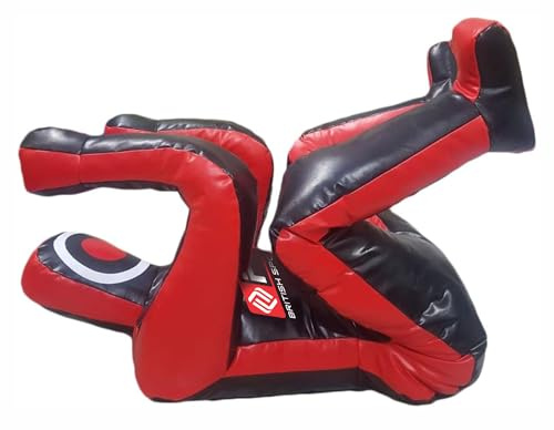 FITIZ Muñeco de boxeo para artes marciales mixtas, judo, judo, judo, chupete BJJ, posición sentada, brasileño, jitsu, sumisión, entrenamiento de autodefensa, vinilo, multicolor, 170 cm, sin relleno
