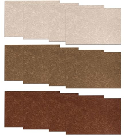 12 Pcs Felt Fabric Sheets, 20 X 30cm Felt Sheets for Crafts, Soft Felts Sheet, Brown Series Colors Felts Sheet for DIY Crafts Sewing Quilting Project Patchwork