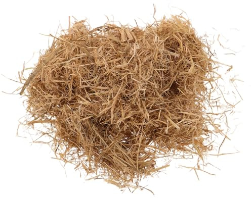 Housoutil Forro de Paja Natural para Nidos de Conejo 05 Kg de Heno Material para Almohadillas de Anidación Reutilizables Adecuado para Cajas de Puesta y Gallineros en Granjas y