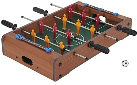 Mister Gadget MG2018 Jeu de Table Baby-Foot avec 2 Panneaux de Score et 2 balles Bois métal et Plastique, Aléatoire : Multicolore ou Jaune et Rouge, 51 x 31 x 10 cm